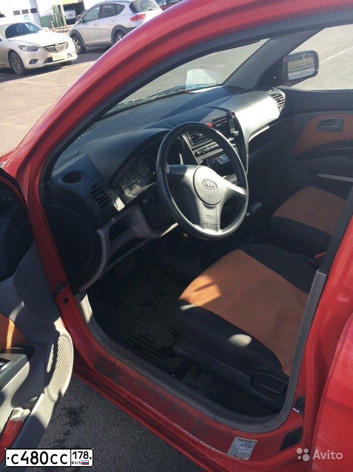 Фото автомобиля KIA PICANTO / MORNING, 2007 — госномер С480СС178. Цвет: АЛЫЙ