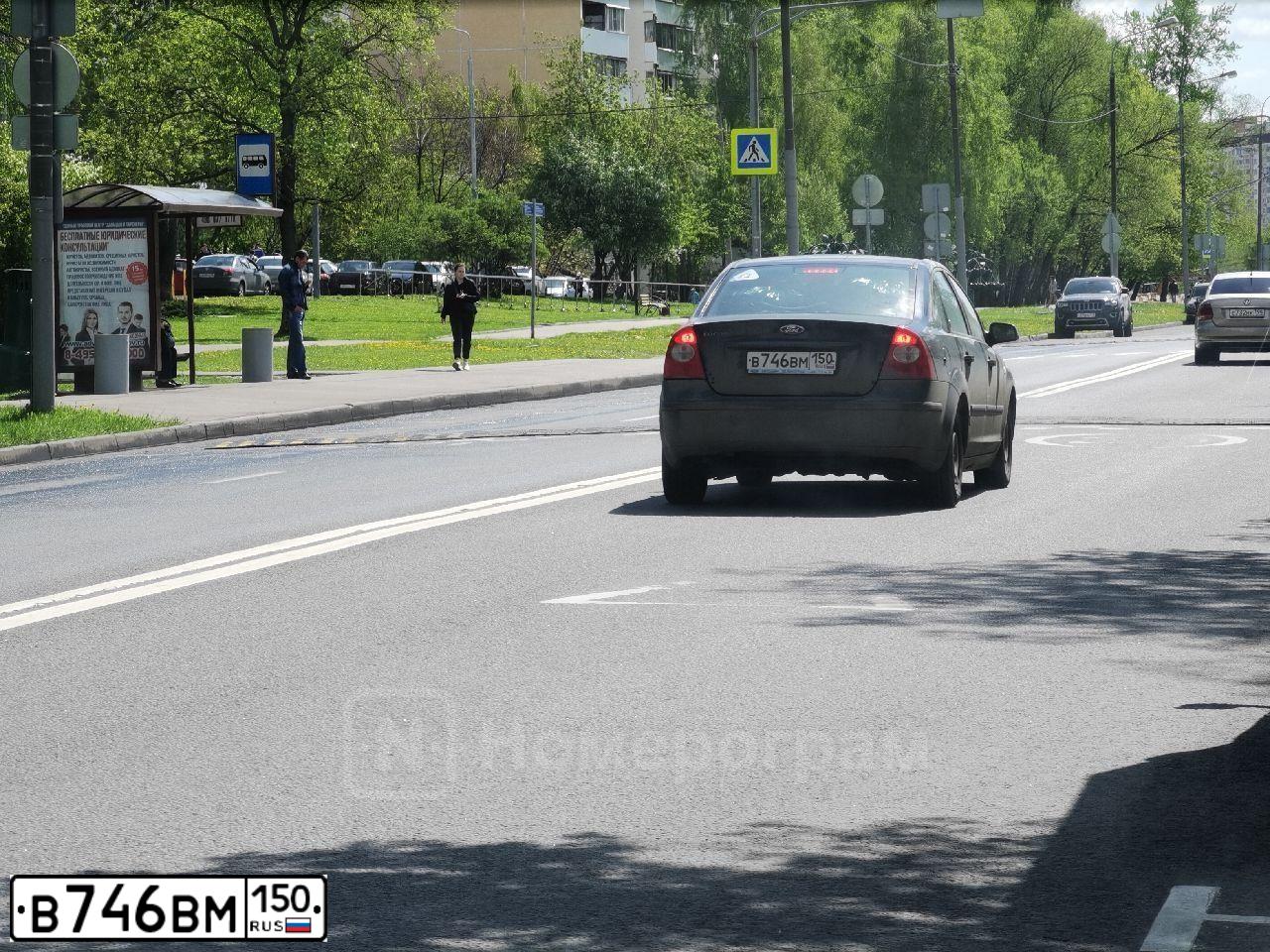 Фото автомобиля FORD FOCUS, 2006 — госномер В746ВМ150. Цвет: ЧЕРНЫЙ