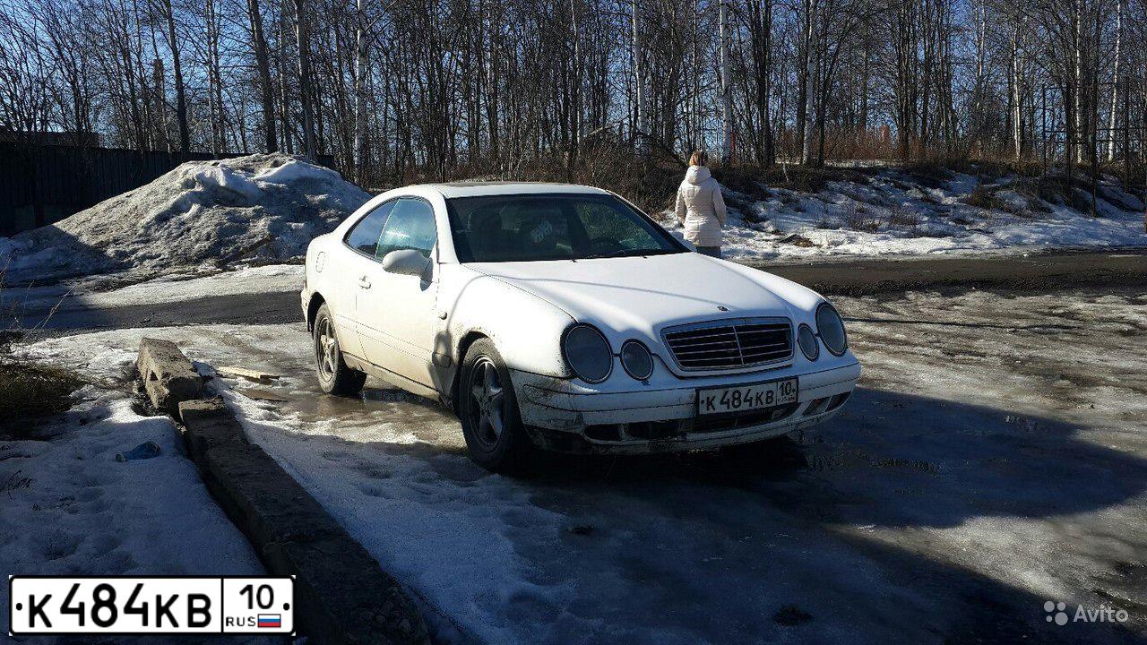 Фото автомобиля MERCEDES CLK-KLASSE, 1997 — госномер В007ХВ10. Цвет: Белый