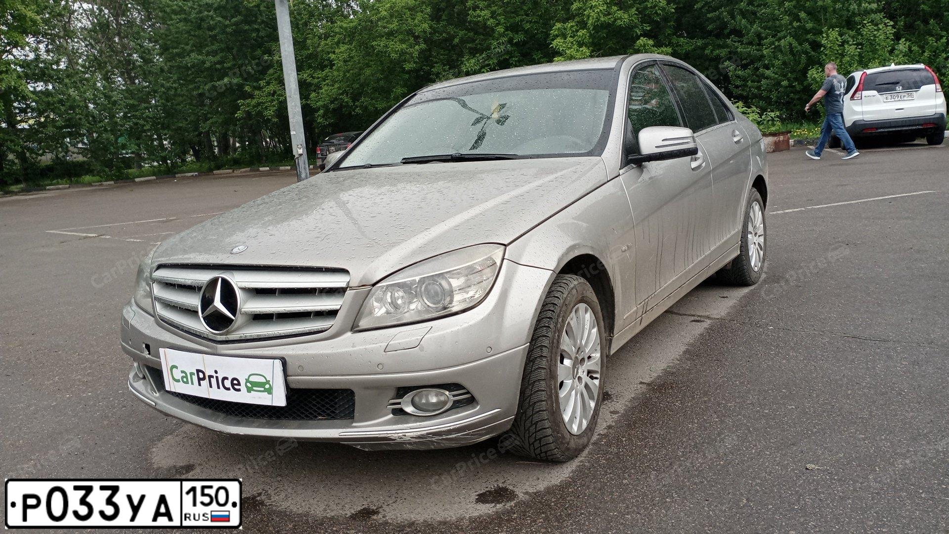 Фото автомобиля MERCEDES C-KLASSE, 2007 — госномер У504КА48. Цвет: СЕРО-БЕЖЕВЫЙ