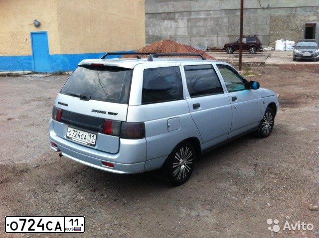 Фото автомобиля LADA 2111, 2004 — госномер О724СА11. Цвет: Серебристо-Желтый