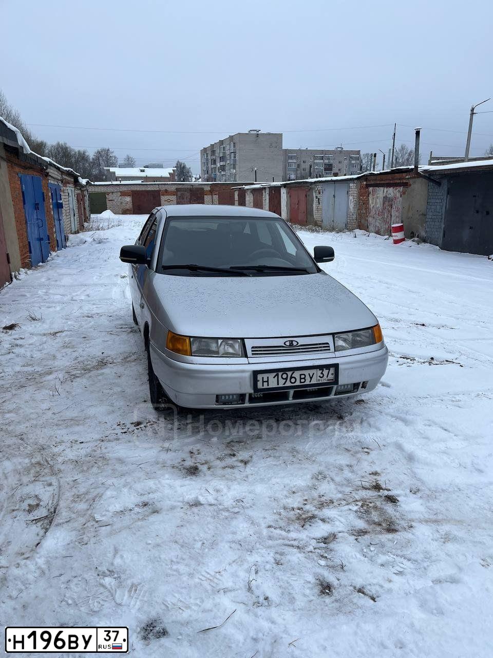 Фото автомобиля LADA 2112, 2007 — госномер Н196ВУ37. Цвет: СЕРЕБРИСТЫЙ