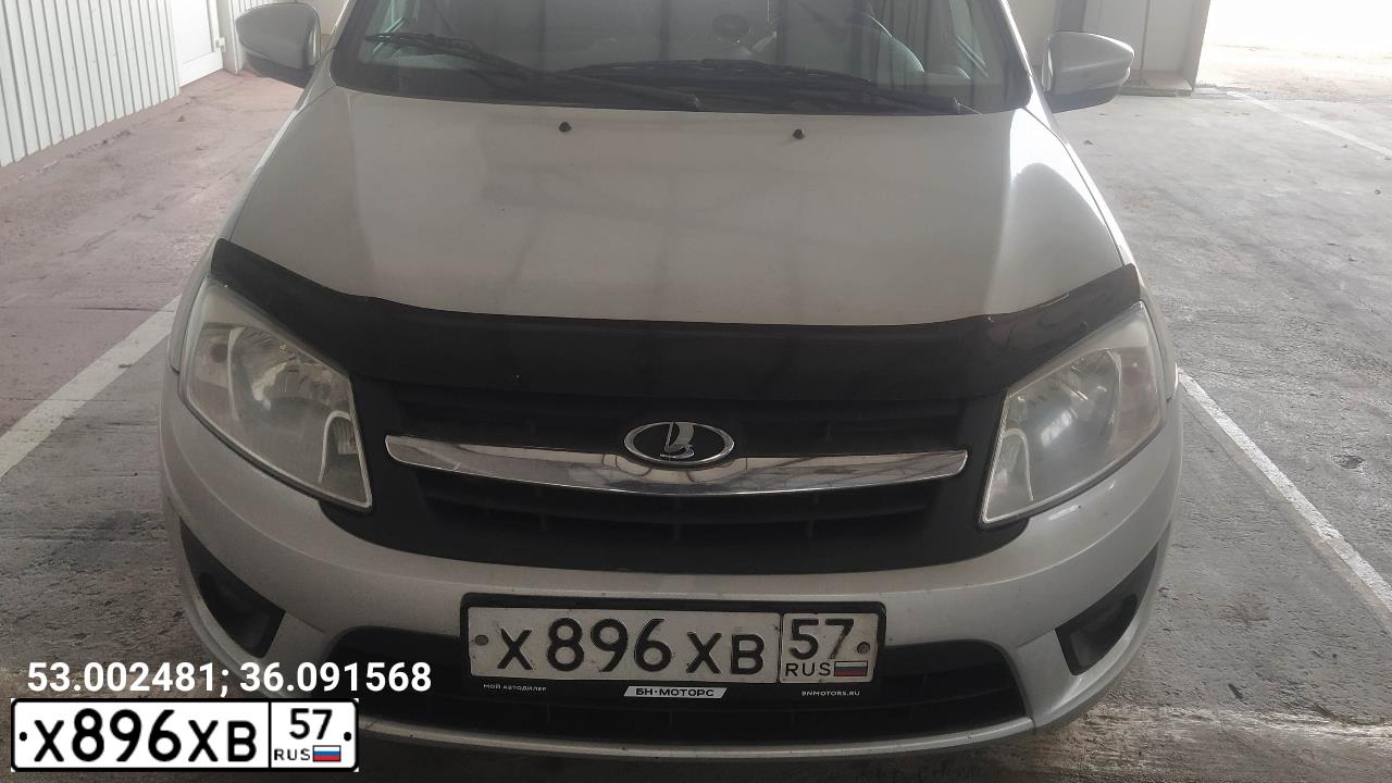 Фото автомобиля LADA 2191 GRANTA, 2014 — госномер Х896ХВ57. Цвет: СЕРЕБРИСТЫЙ
