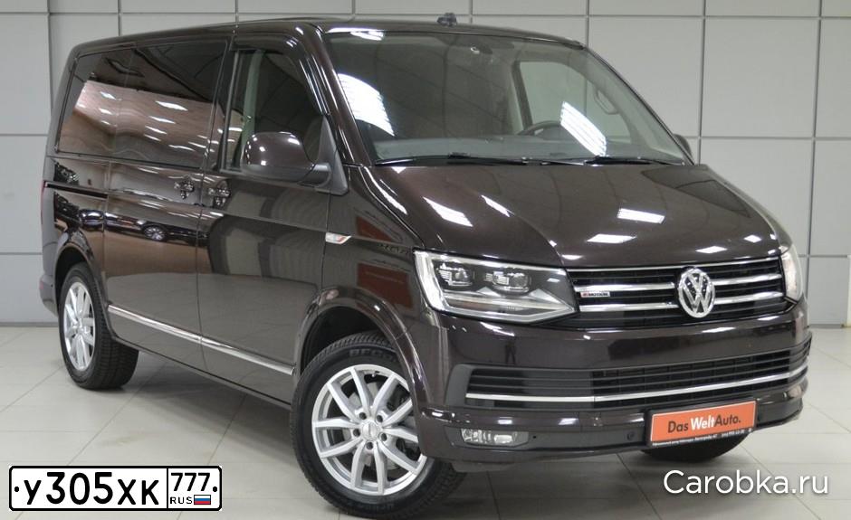 Фото автомобиля VOLKSWAGEN MULTIVAN, 2017 — госномер М545ТН10. Цвет: ТЕМНО-БОРДОВЫЙ