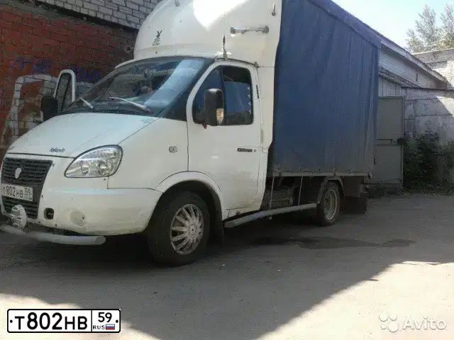 Фото автомобиля GAZ 3302 EL, 2004 — госномер Т802НВ59. Цвет: СНЕЖНО-БЕЛЫЙ