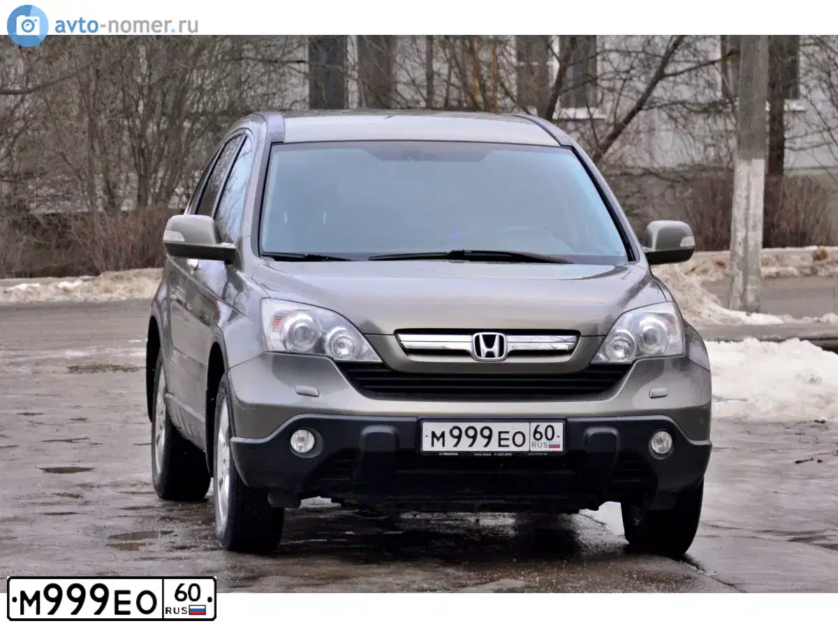 Фото автомобиля HONDA CR-V, 2008 — госномер Р375КС193. Цвет: бронзовый