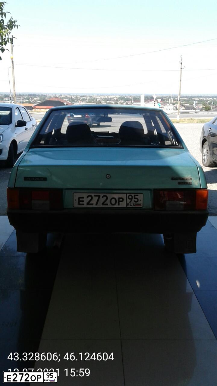 Фото автомобиля LADA 2109 SAMARA, 2003 — госномер К207КК95. Цвет: СЕРЕБРИСТО-СЕРО-ЗЕЛЕНЫЙ
