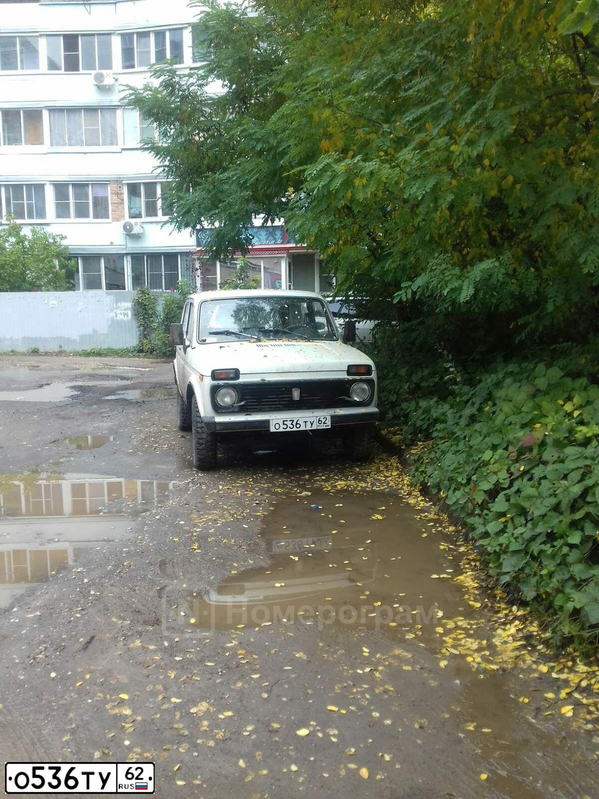 Фото автомобиля VAZ ВАЗ 2121, 1986 — госномер О536ТУ62. Цвет: Белый