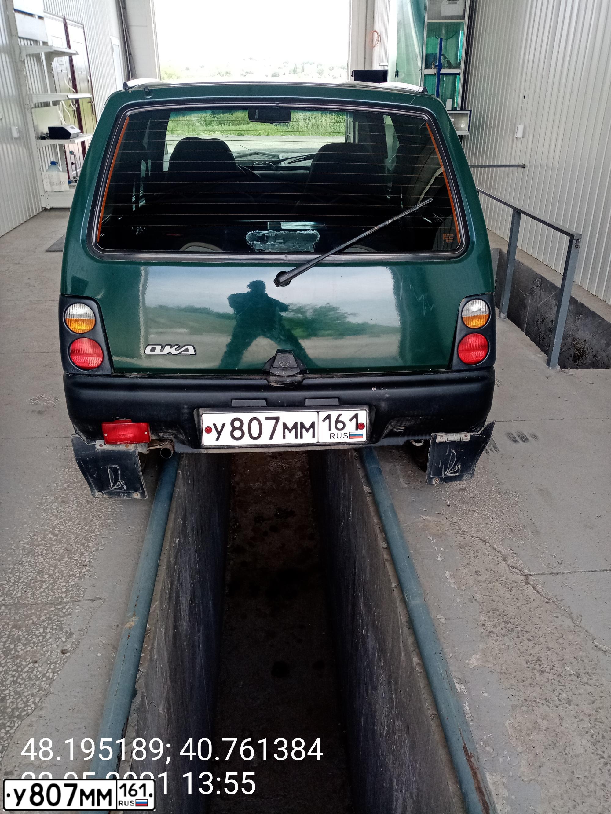 Фото автомобиля SEAZ OKA, 2005 — госномер У807ММ161. Цвет: ЗЕЛЕНЫЙ САД