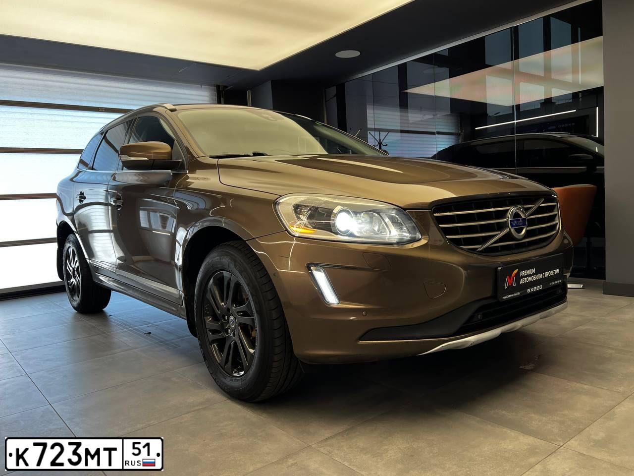Фото автомобиля VOLVO XC60, 2014 — госномер К723МТ51. Цвет: СЕРО-БРОНЗОВЫЙ