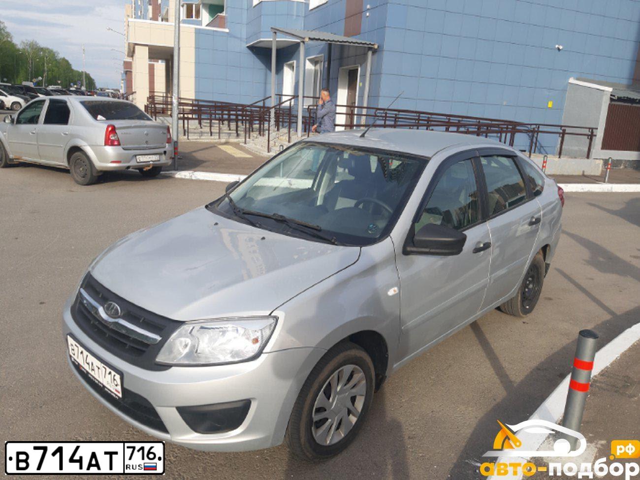 Фото автомобиля LADA 2191 GRANTA, 2018 — госномер В714АТ716. Цвет: Серебристый