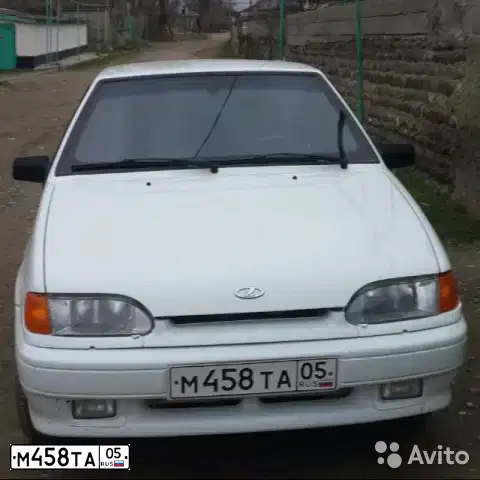 Фото автомобиля LADA 2114 SAMARA, 2011 — госномер М458ТА05. Цвет: БЕЛЫЙ