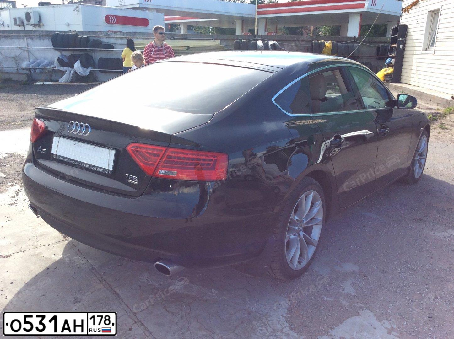 Фото автомобиля AUDI A5, 2011 — госномер О531АН178. Цвет: ЧЕРНЫЙ