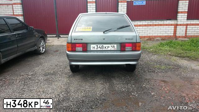 Фото автомобиля LADA 2114 SAMARA, 2012 — госномер Н348КР46. Цвет: средний серо-зеленый металлик