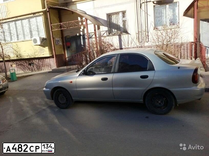 Фото автомобиля ZAZ Z LANOS, 2007 — госномер А482СР134. Цвет: Серебристый
