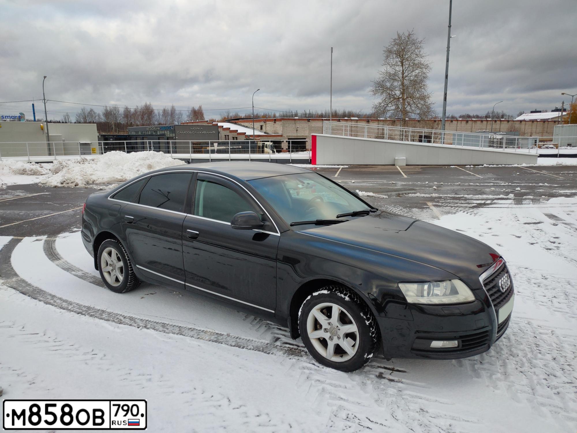 Фото автомобиля AUDI A6, 2010 — госномер М858ОВ790. Цвет: ЧЕРНЫЙ