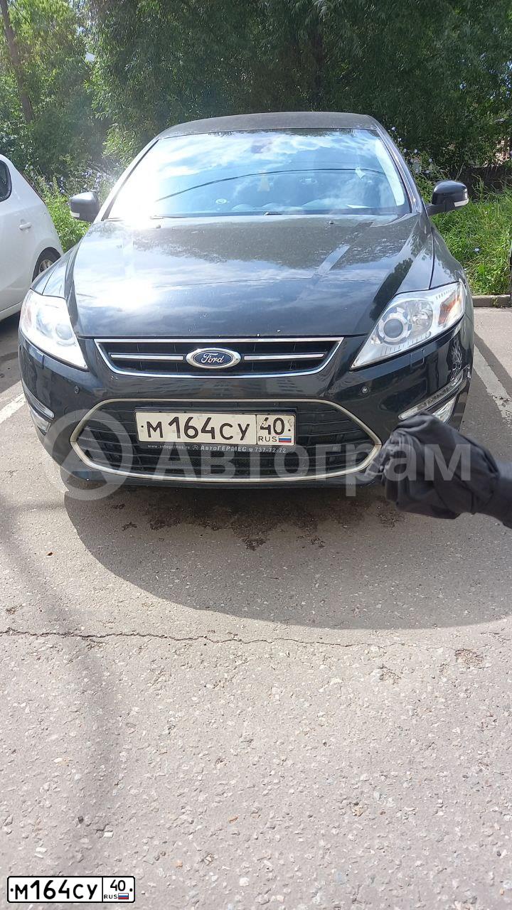 Фото автомобиля FORD MONDEO, 2011 — госномер М164СУ40. Цвет: ЧЕРНЫЙ