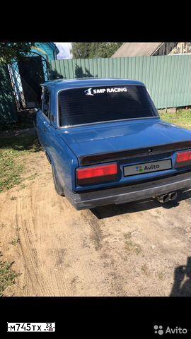 Фото автомобиля LADA 2107, 2008 — госномер У004ОО33. Цвет: сине-зеленый