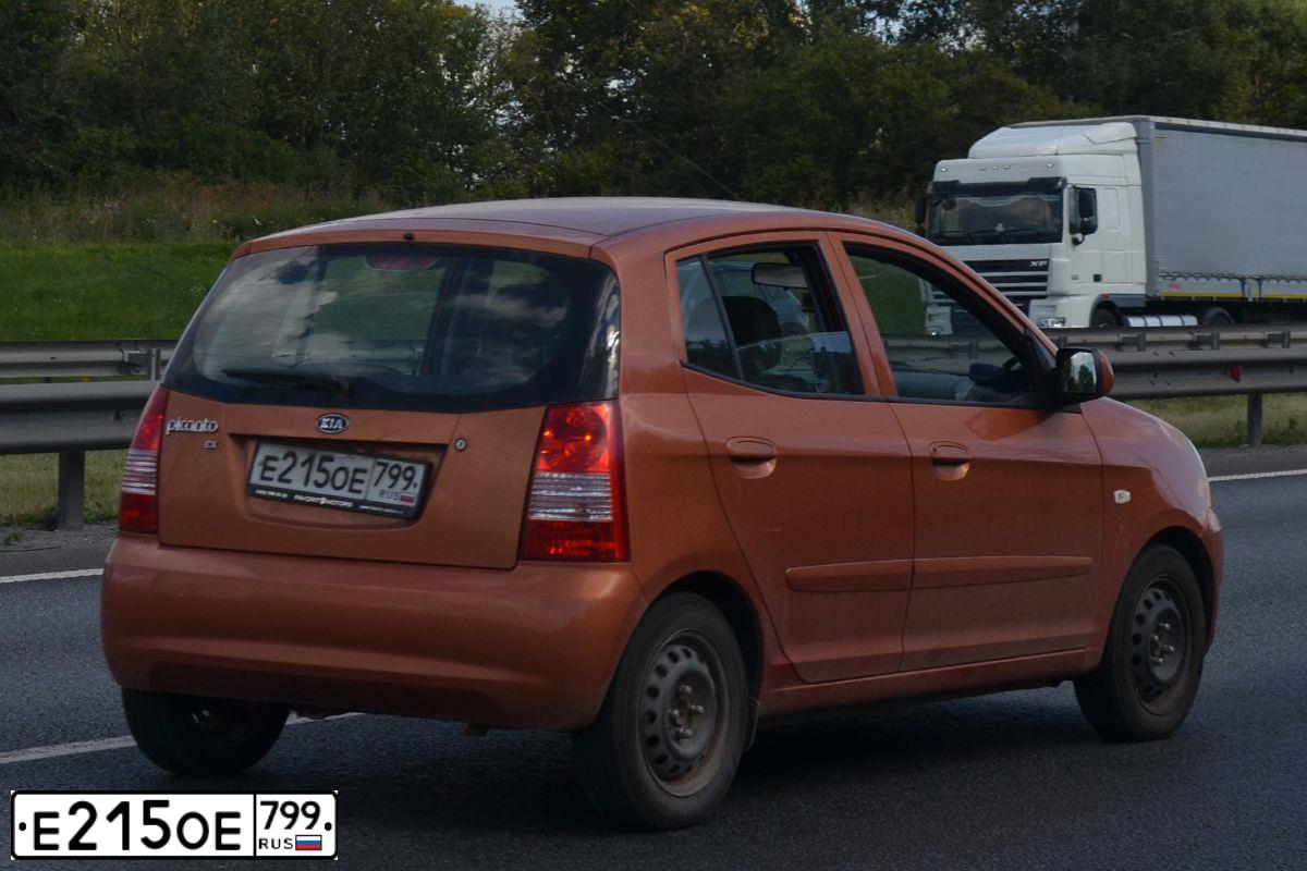 Фото автомобиля KIA PICANTO / MORNING, 2006 — госномер К130СУ197. Цвет: ОРАНЖЕВЫЙ