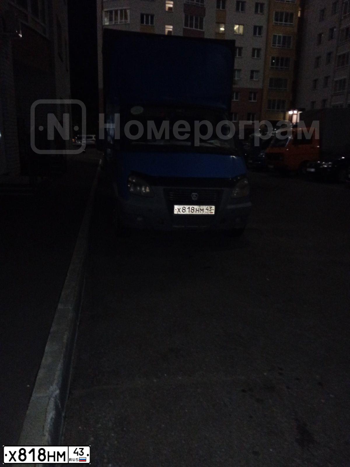Фото автомобиля GAZ Z 3302 GAZEL, 2012 — госномер Х818НМ43