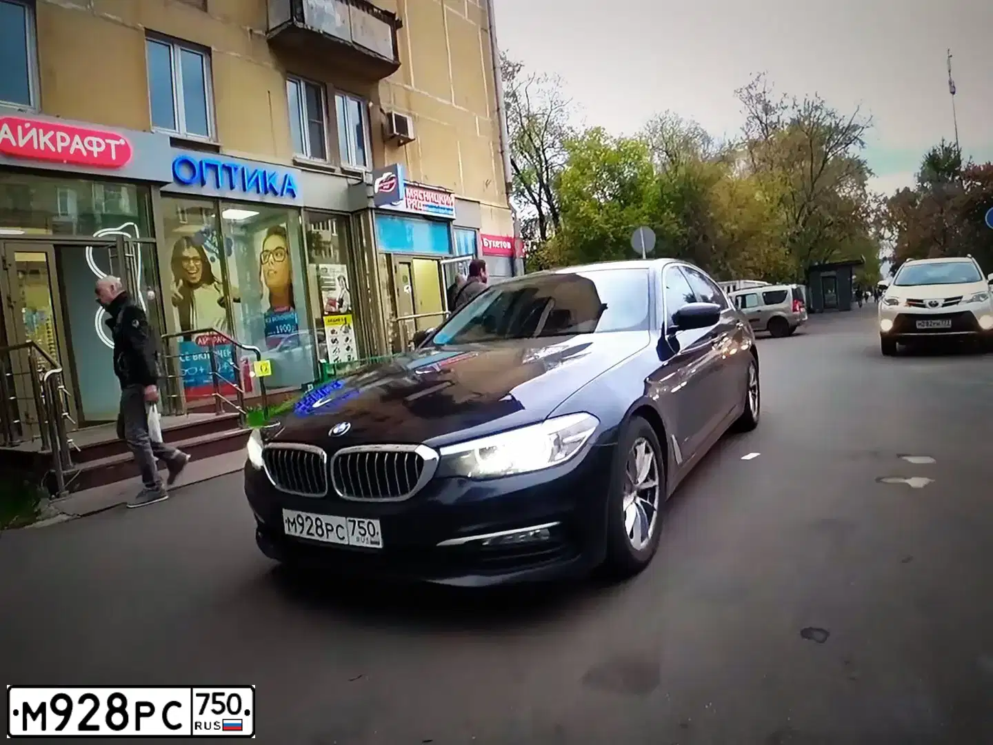 Фото автомобиля БМВ 520D, 2017 — госномер А121СХ797. Цвет: ЧЕРНЫЙ