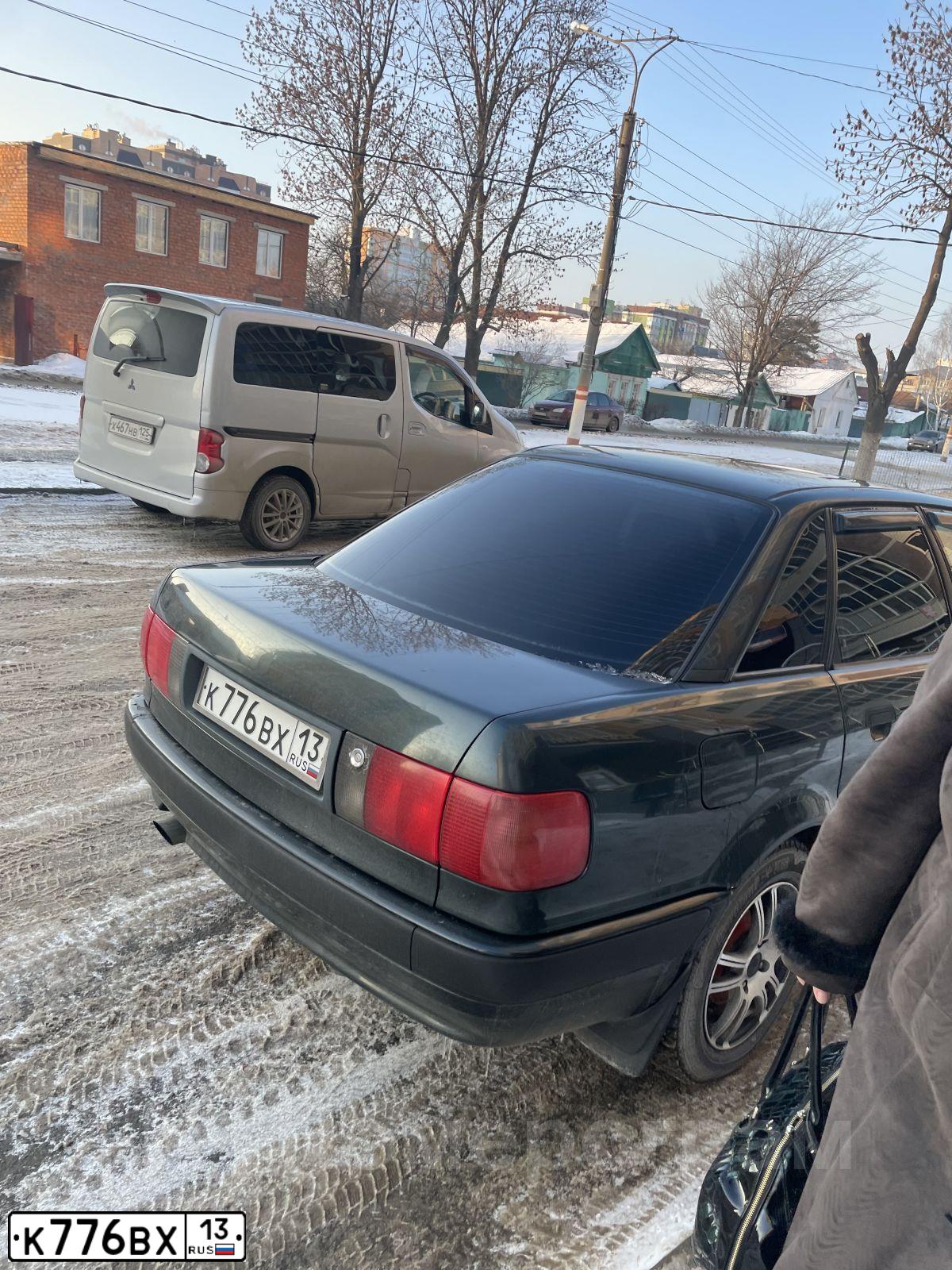 Фото автомобиля AUDI 80, 1993 — госномер К776ВХ13. Цвет: ЗЕЛЕНЫЙ
