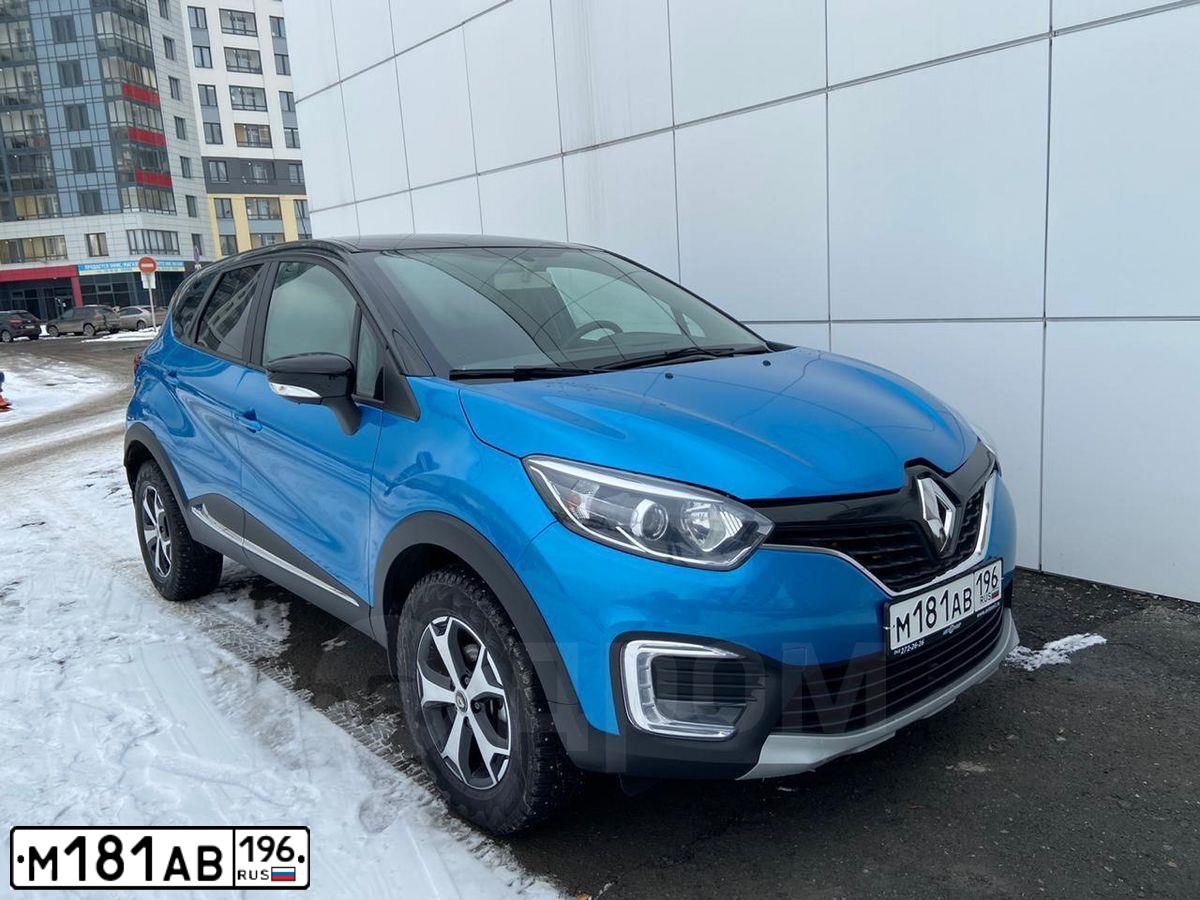 Фото автомобиля RENAULT KAPTUR, 2018 — госномер Е086КО70. Цвет: ГОЛУБОЙ ЧЕРНЫЙ