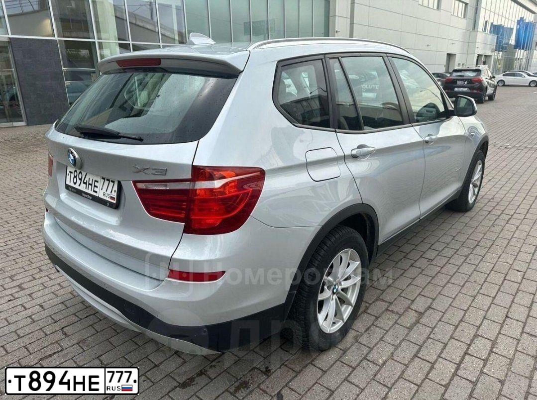 Фото автомобиля BMW X3, 2015 — госномер М379НУ18. Цвет: СЕРЫЙ