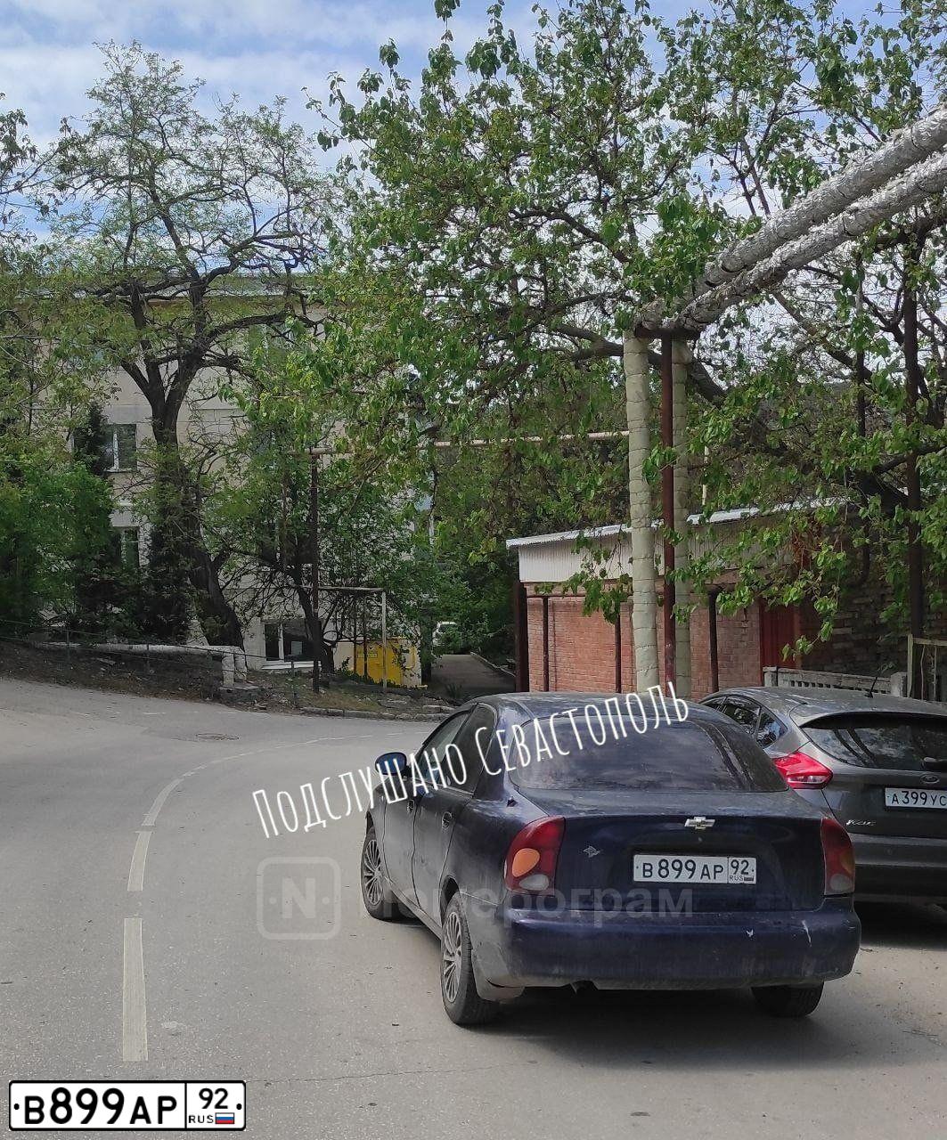 Фото автомобиля ZAZ LANOS, 2007 — госномер В899АР92. Цвет: Темно-синий