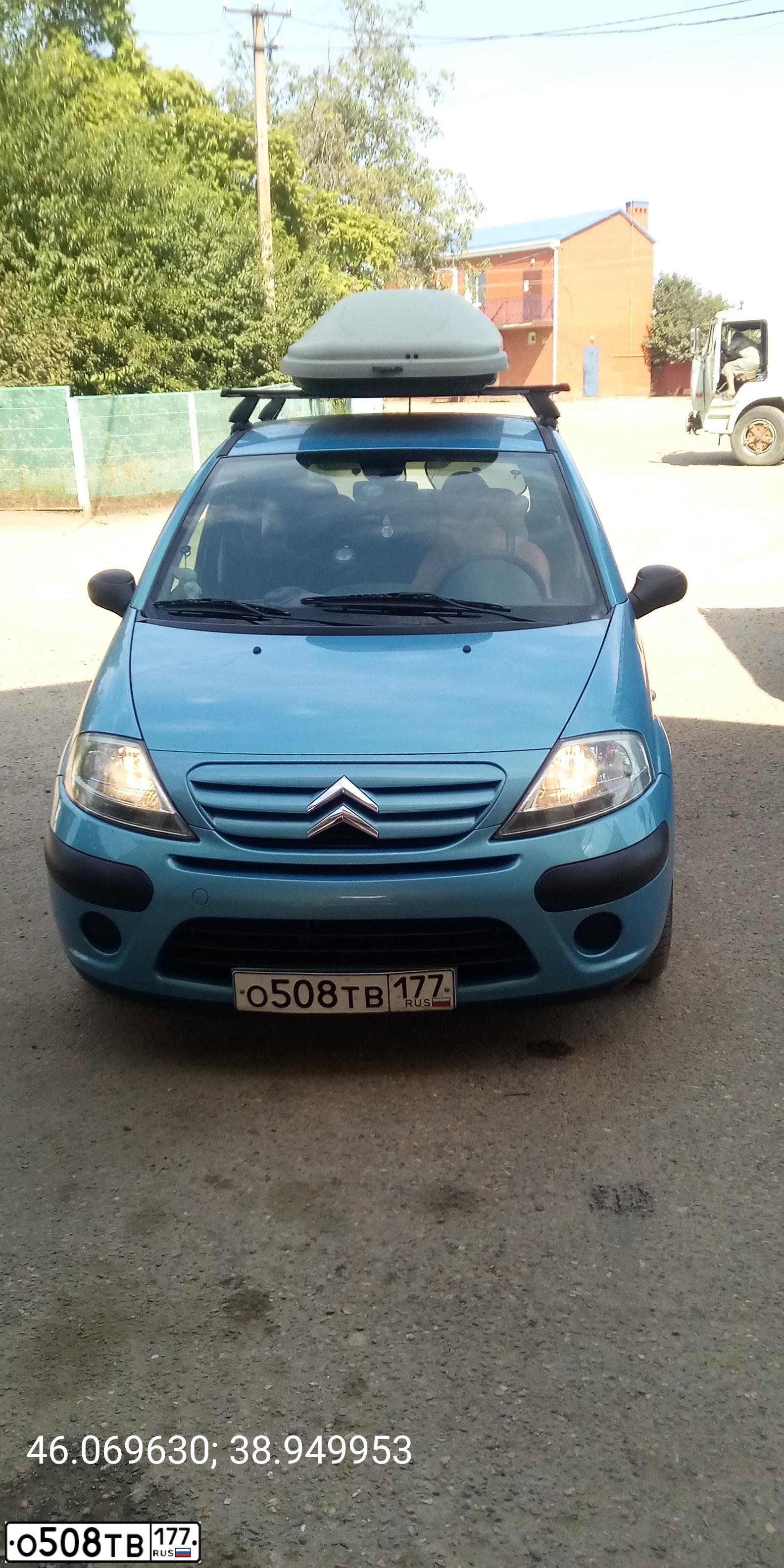 Фото автомобиля CITROEN C3, 2007 — госномер О508ТВ177. Цвет: ГОЛУБОЙ