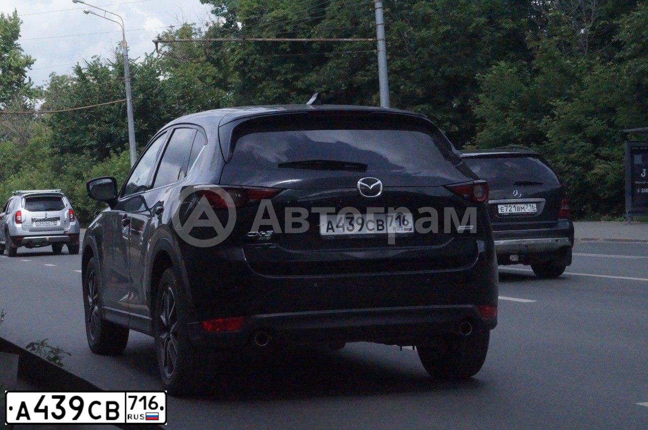 Фото автомобиля MAZDA CX-5, 2017 — госномер А439СВ716. Цвет: ЧЕРНЫЙ