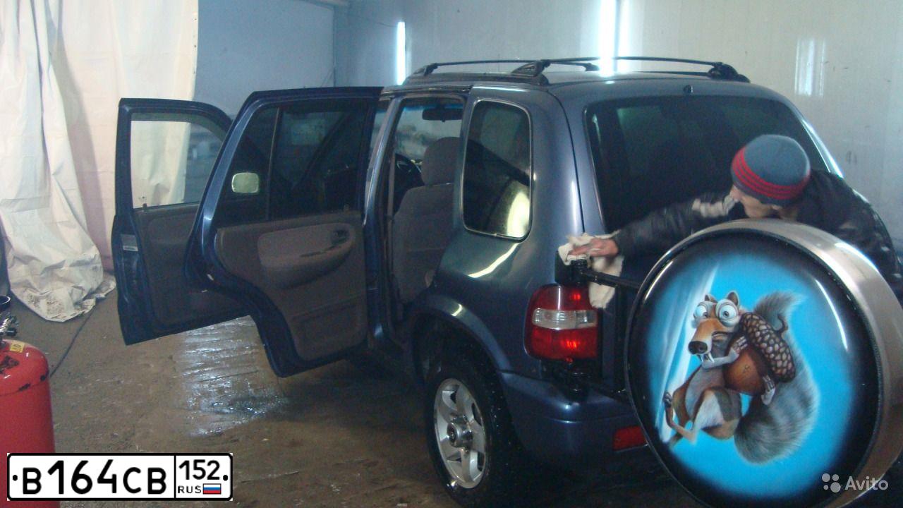 Фото автомобиля KIA SPORTAGE, 2001 — госномер В164СВ52. Цвет: Серо-Синий
