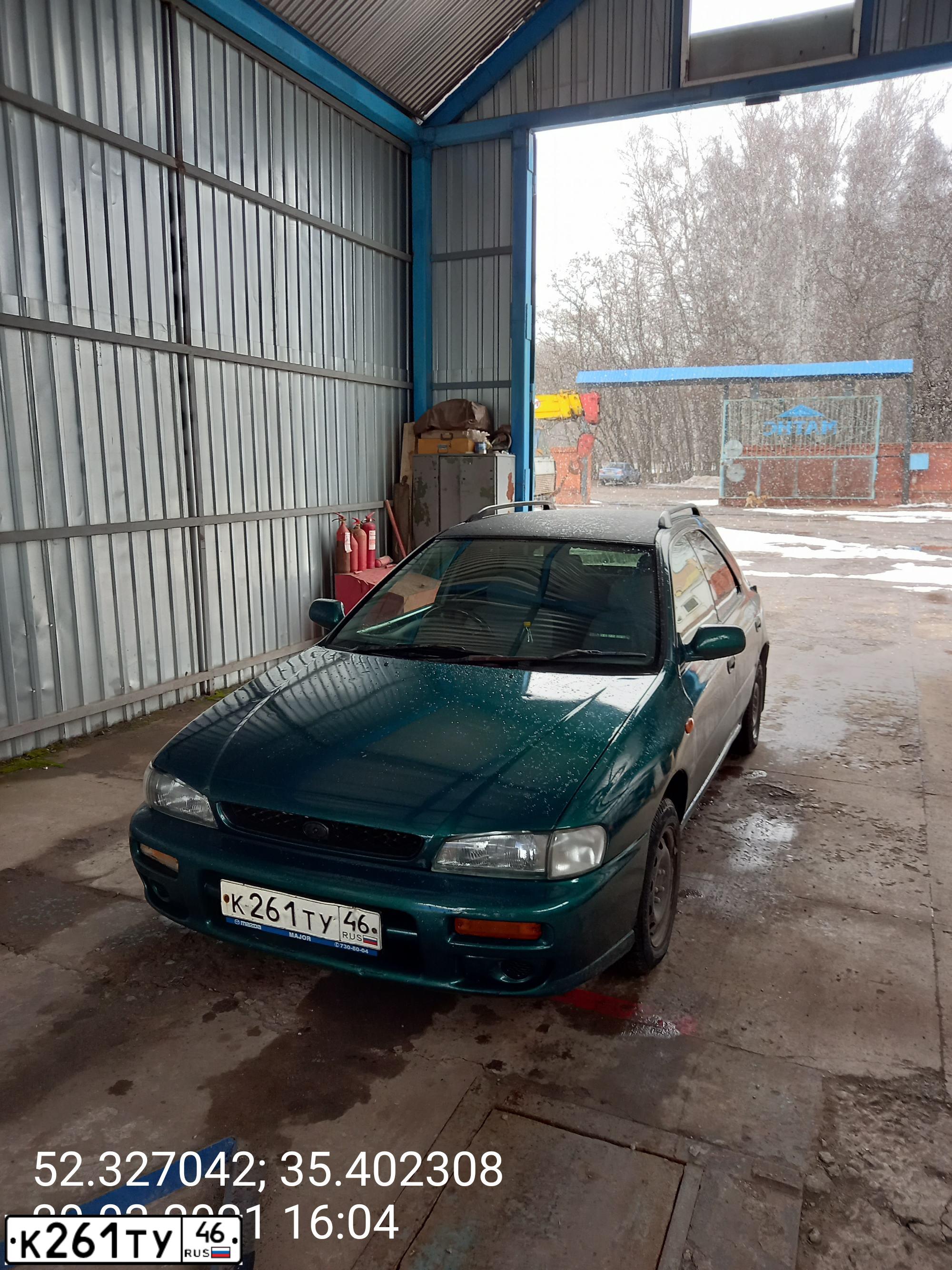 Фото автомобиля SUBARU IMPREZA, 1998 — госномер К261ТУ46