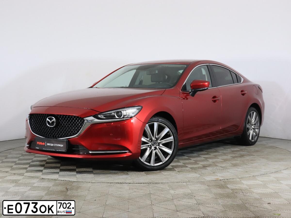 Фото автомобиля MAZDA 6, 2021 — госномер Н413ЕУ18. Цвет: Красный