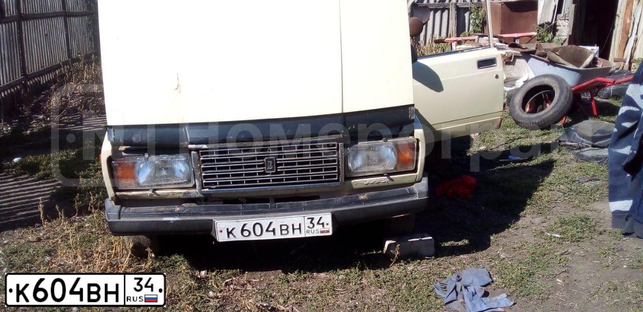 Фото автомобиля LADA 2107, 1996 — госномер К604ВН34. Цвет: БЕЖЕВЫЙ