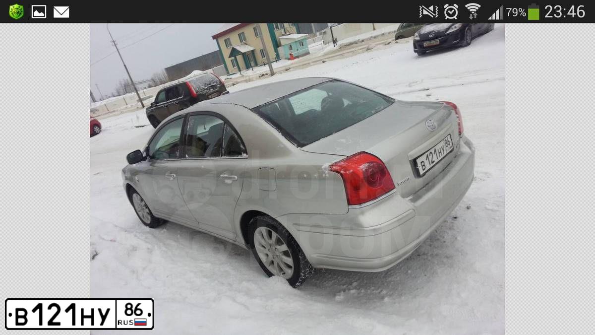 Фото автомобиля TOYOTA AVENSIS, 2004 — госномер Т887ОВ55. Цвет: Серебристый