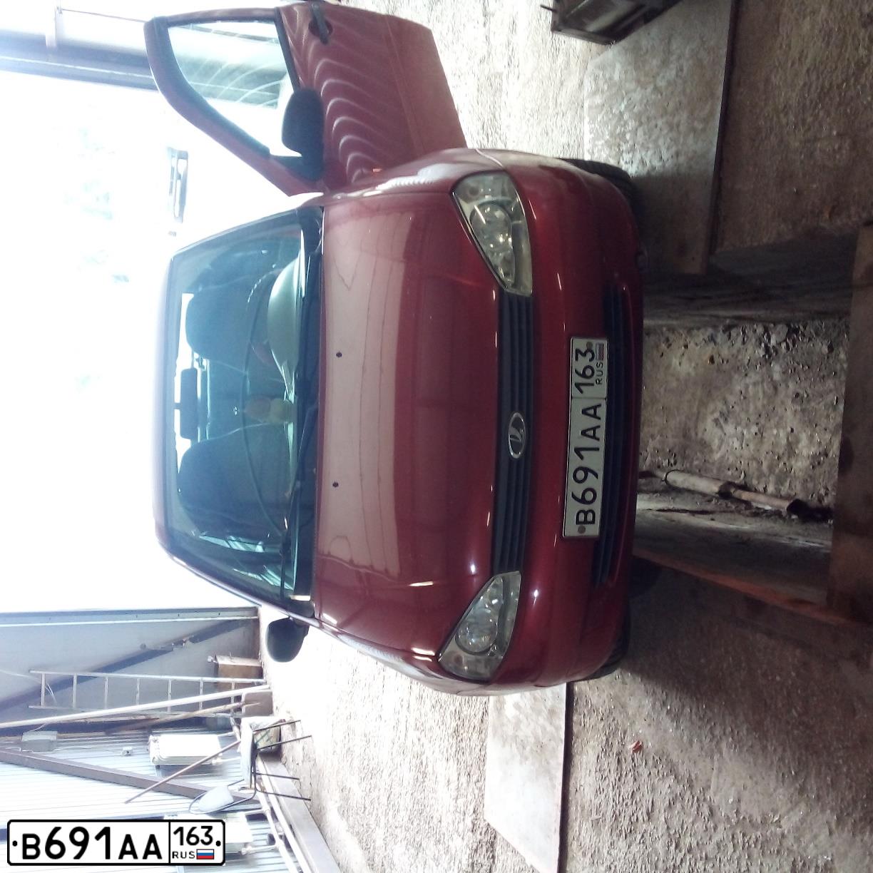 Фото автомобиля LADA 1118 KALINA, 2006 — госномер В691АА163. Цвет: СЕРЕБРИСТО-КРАСНЫЙ