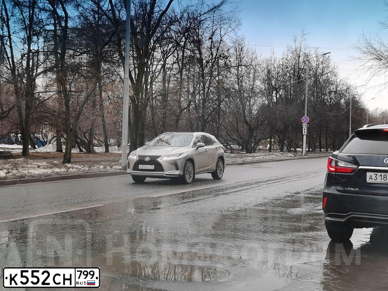 Фото автомобиля LEXUS RX300 АGL25L АWТGZW, 2020 — госномер К552СН799. Цвет: СЕРЫЙ