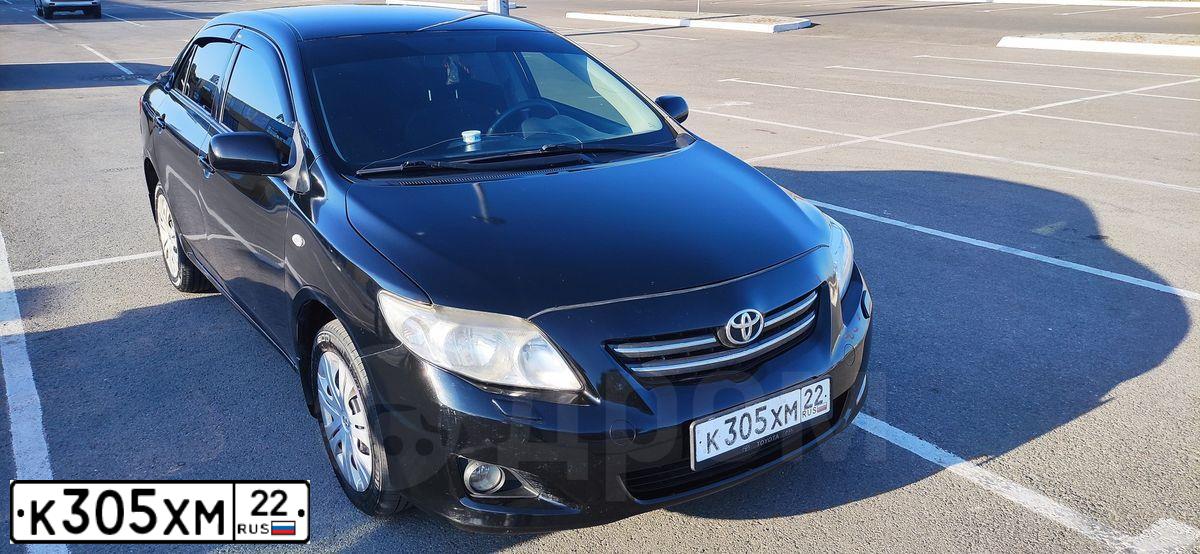 Фото автомобиля TOYOTA COROLLA, 2007 — госномер К600РТ122. Цвет: ЧЕРНЫЙ