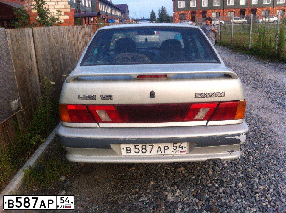 Фото автомобиля LADA 2115 SAMARA, 2005 — госномер В587АР54. Цвет: МОЛОЧНО-БЕЛЫЙ СЕРЕБРИСТЫЙ