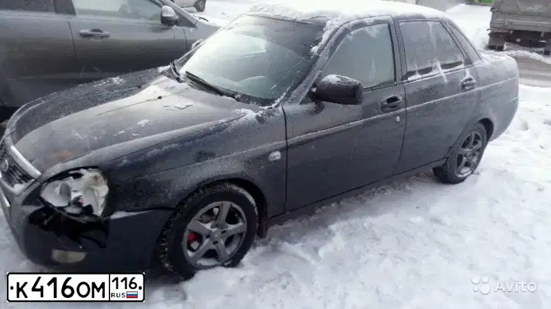 Фото автомобиля LADA PRIORA, 2008 — госномер Е591ХС12. Цвет: ГРАФИТОВЫЙ МЕТАЛЛИК