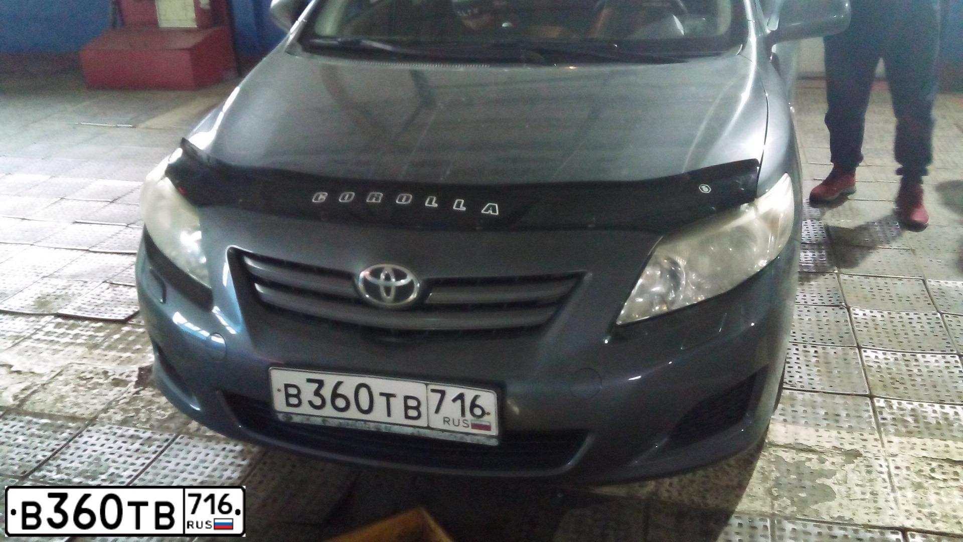 Фото автомобиля TOYOTA COROLLA, 2008 — госномер В360ТВ716. Цвет: СЕРЫЙ
