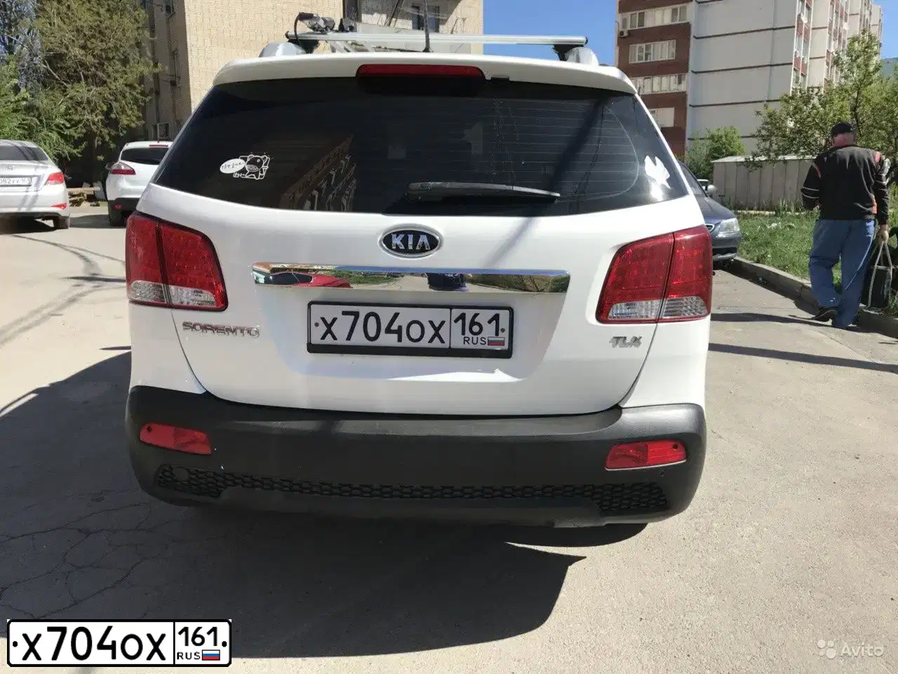 Фото автомобиля KIA SORENTO, 2011 — госномер К418ТМ82. Цвет: Белый