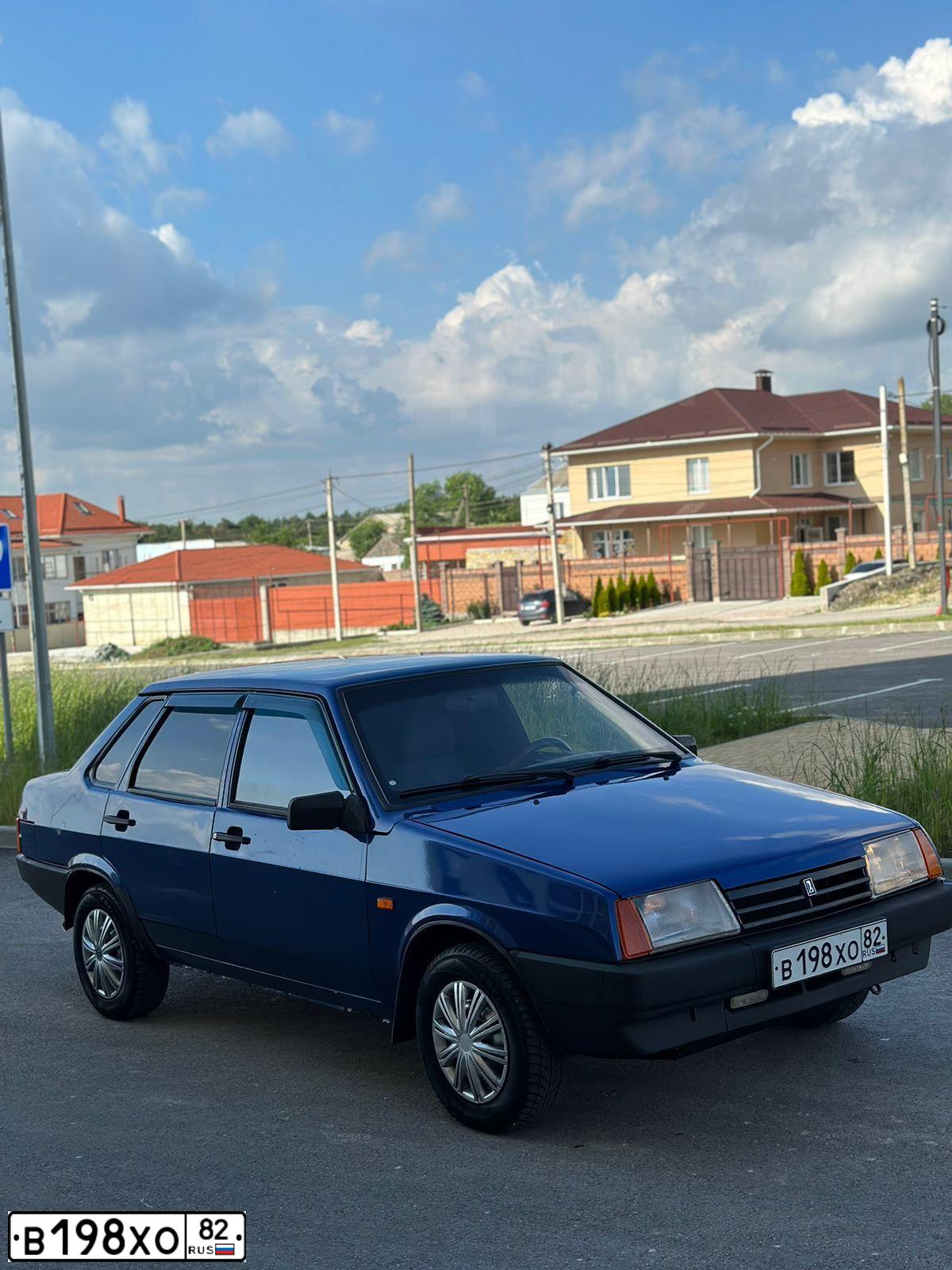 Фото автомобиля ВАЗ 21099, 2007 — госномер В198ХО82. Цвет: синий