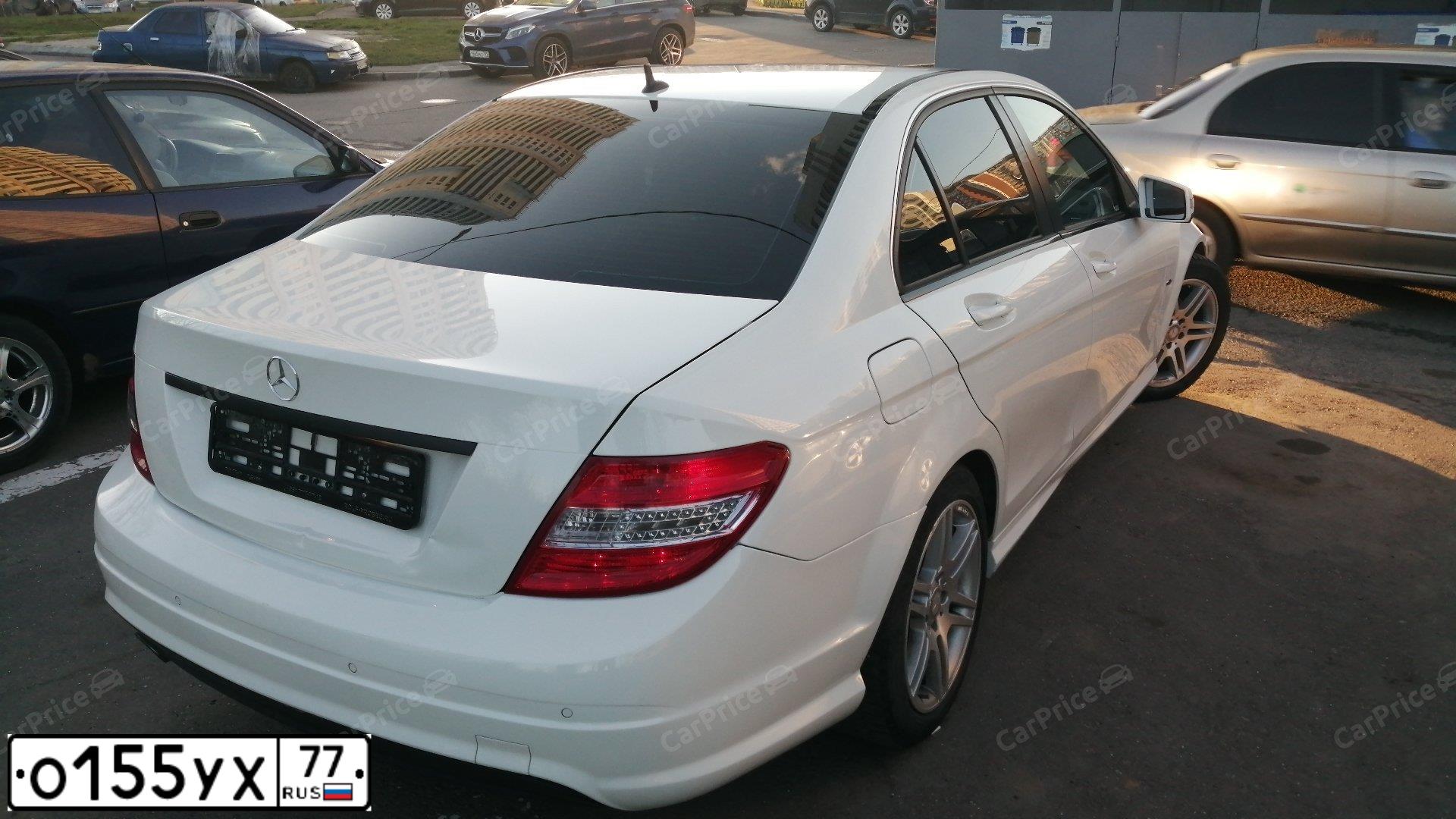 Фото автомобиля MERCEDES C-KLASSE, 2011 — госномер М020ТМ72. Цвет: Белый