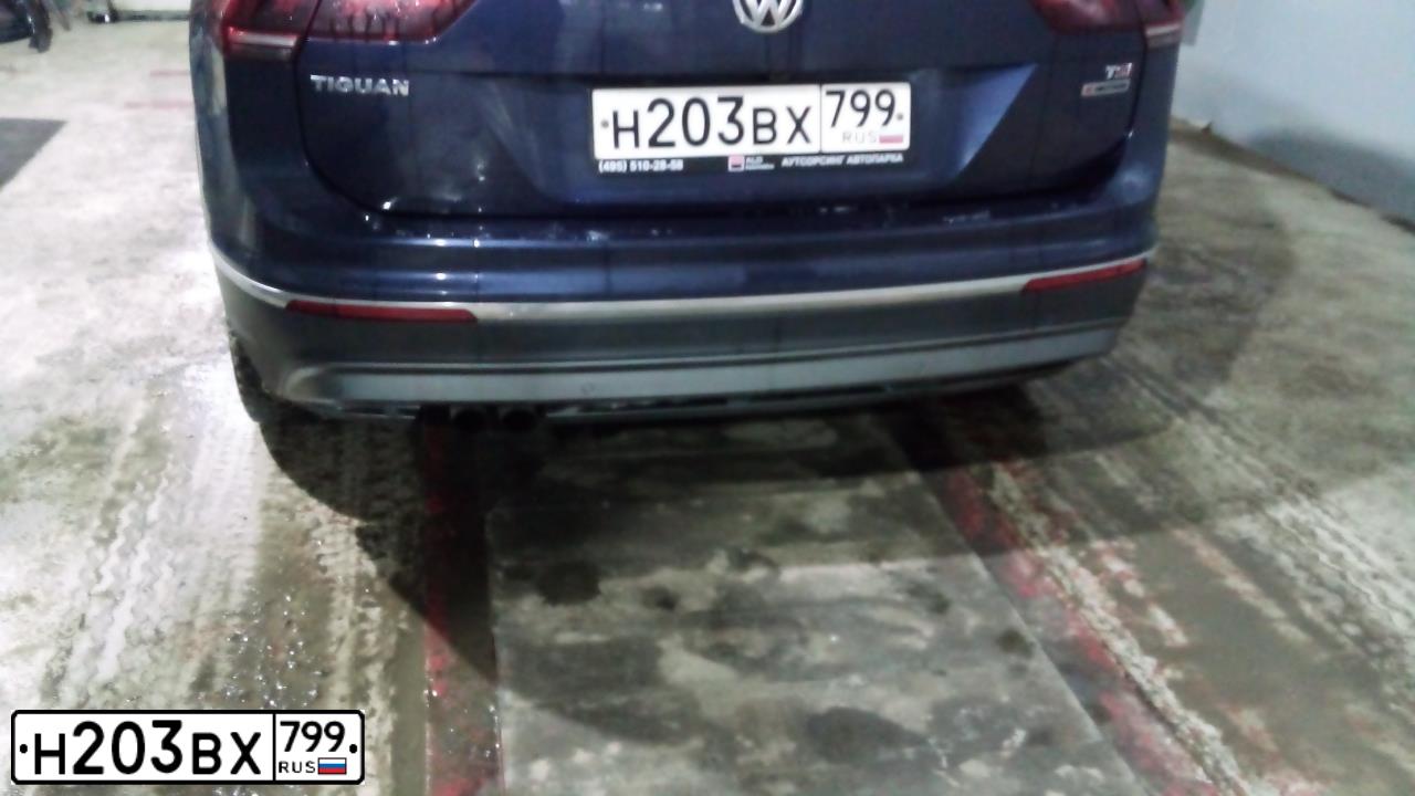 Фото автомобиля VOLKSWAGEN TIGUAN, 2018 — госномер Н203ВХ799. Цвет: ТЕМНО-СИНИЙ