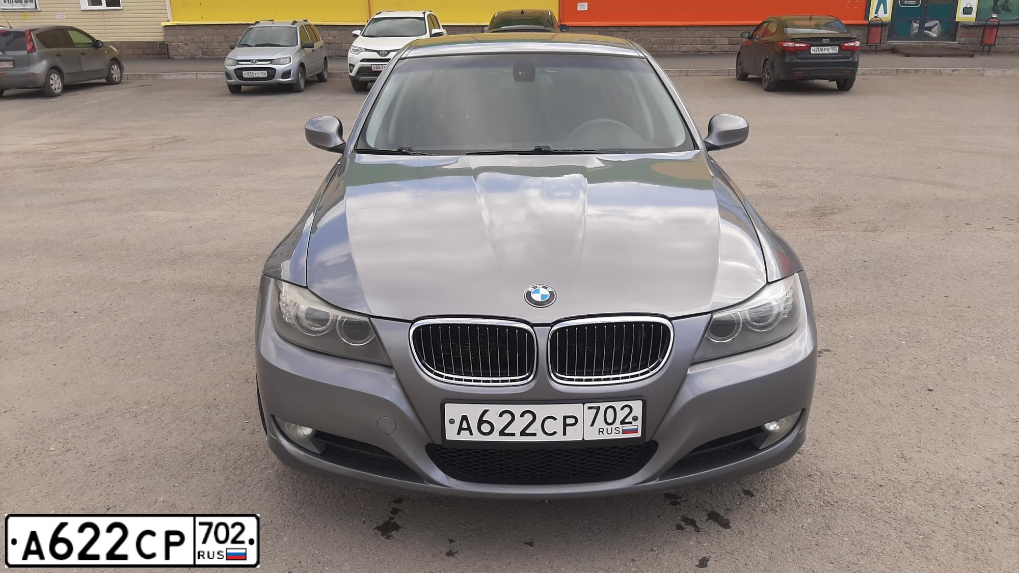 Фото автомобиля BMW SERIE 3, 2008 — госномер А622СР702. Цвет: СЕРО-ЗЕЛЕНЫЙ