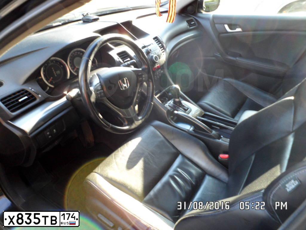 Фото автомобиля HONDA ACCORD, 2012 — госномер К666МР174. Цвет: ЧЕРНЫЙ