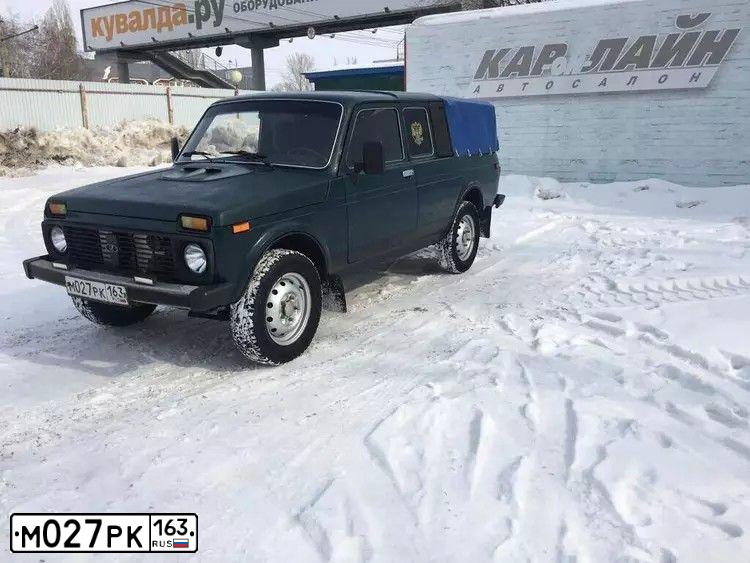 Фото автомобиля LADA 2329 NIVA, 2000 — госномер М072НС134. Цвет: СИНЕ-ЗЕЛЕНЫЙ