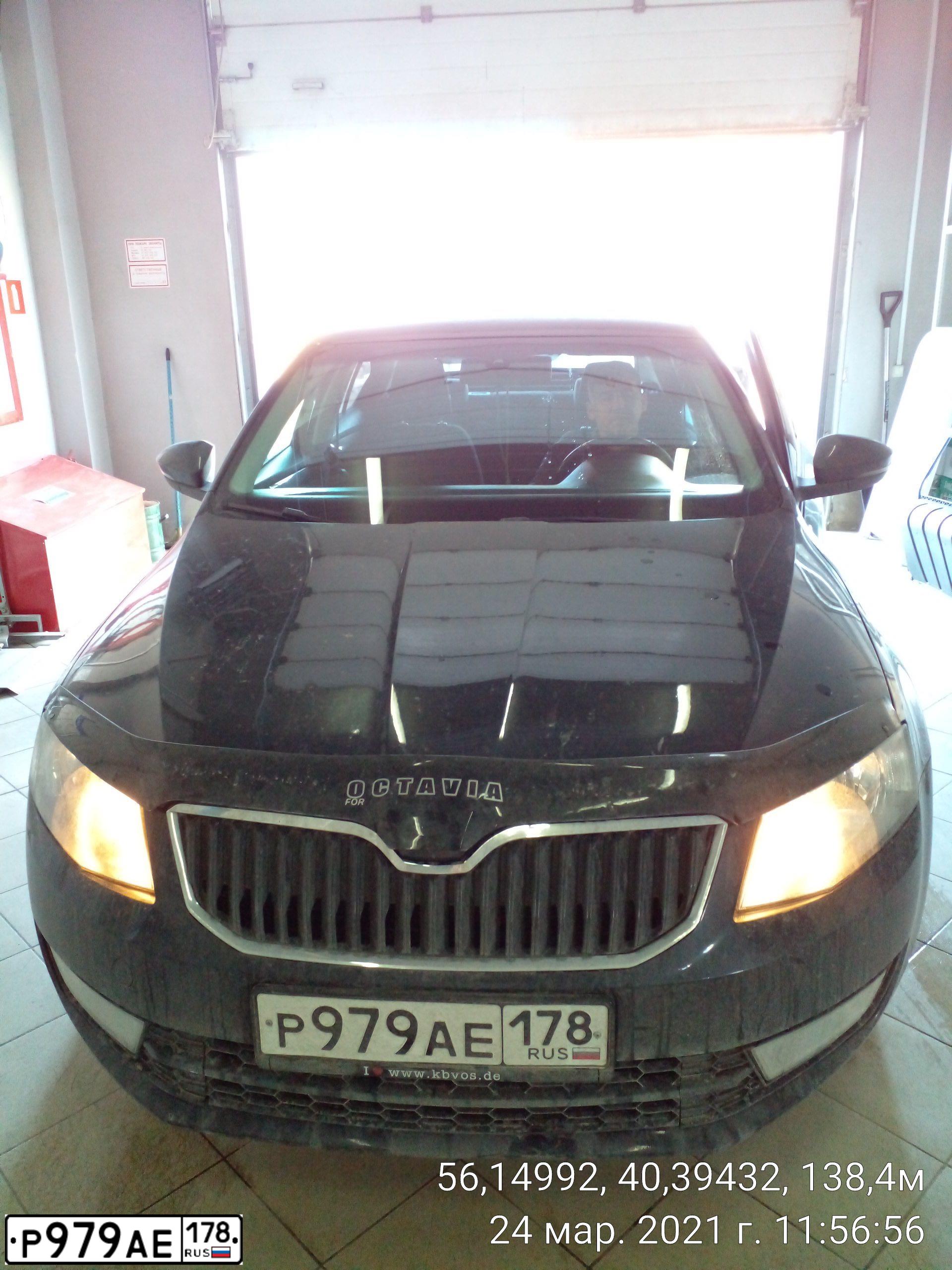 Фото автомобиля SKODA OCTAVIA, 2013 — госномер М778ТО33. Цвет: ЧЕРНЫЙ